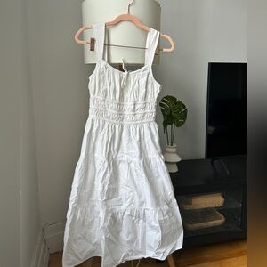 Sunday Best White Midi Dress